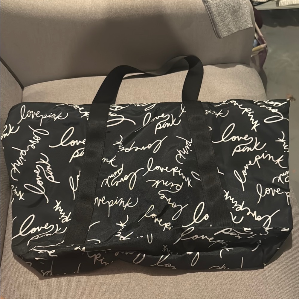 Black and White pink Tote Bag new with tags